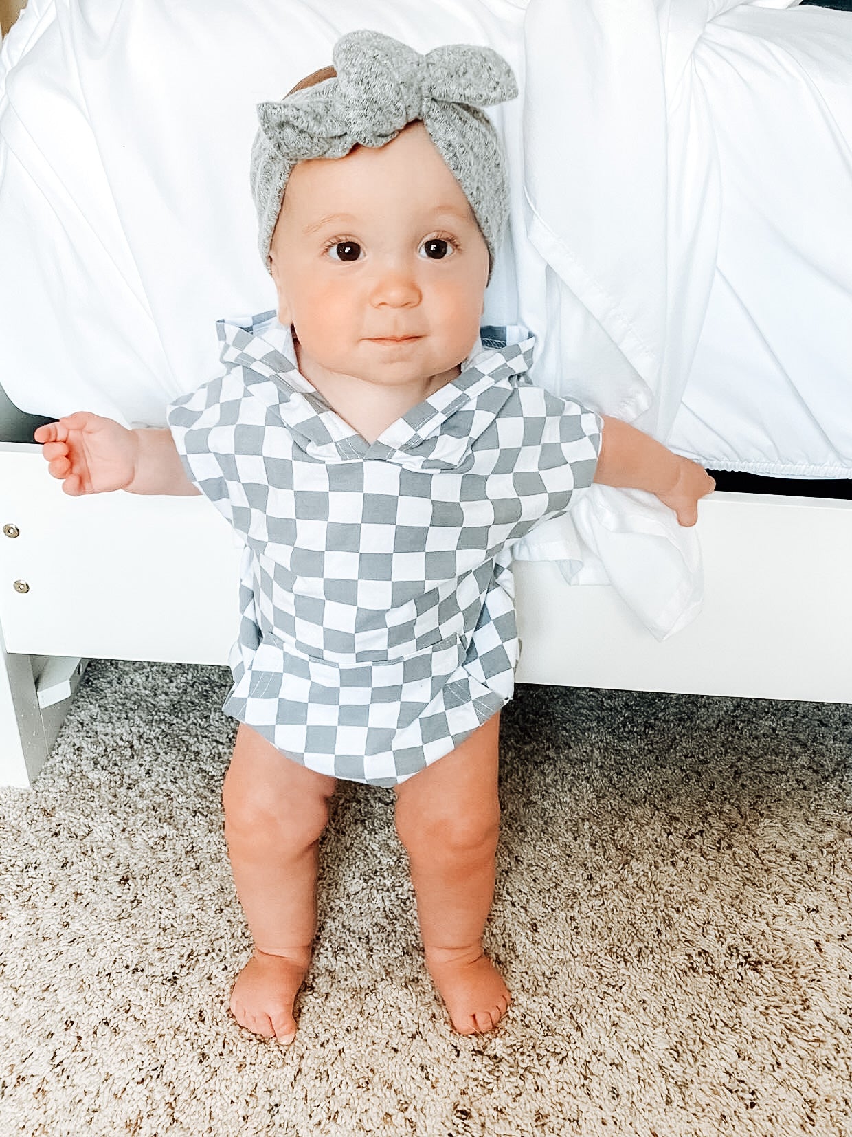 CHECK me out Romper - Grey