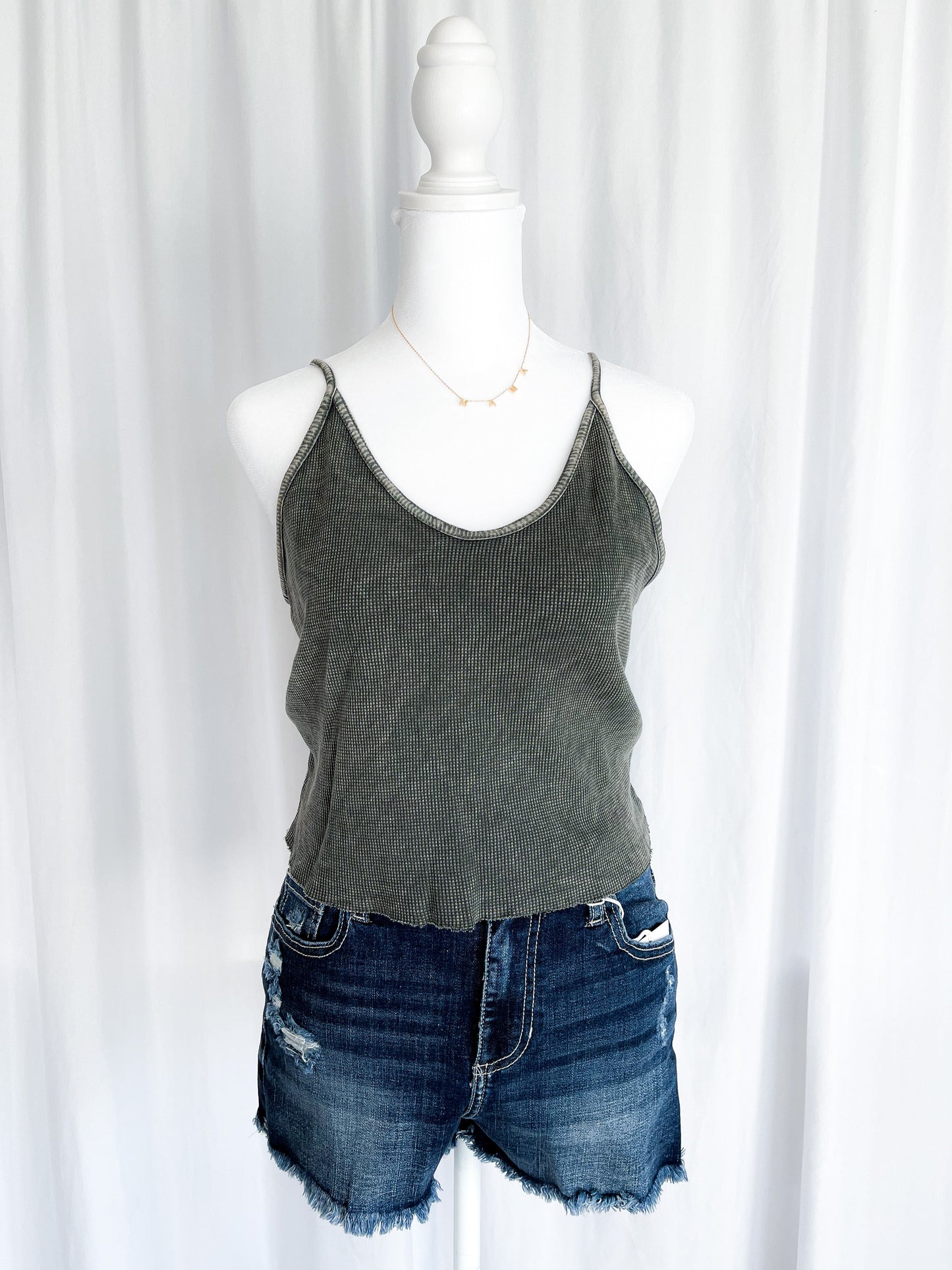 Had Me At Hello Tank - Graphite - LARGE ONLY