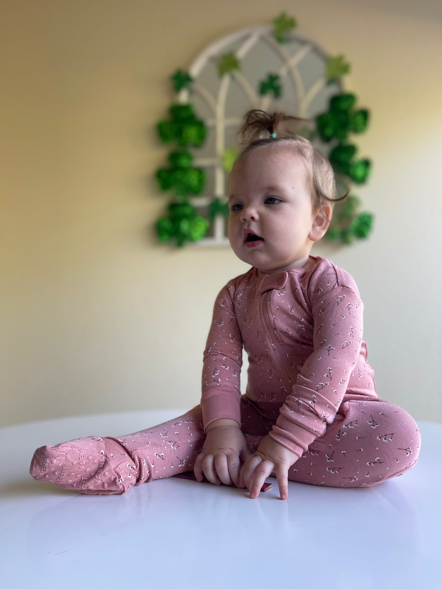 Footie Jammies - Muted Floral
