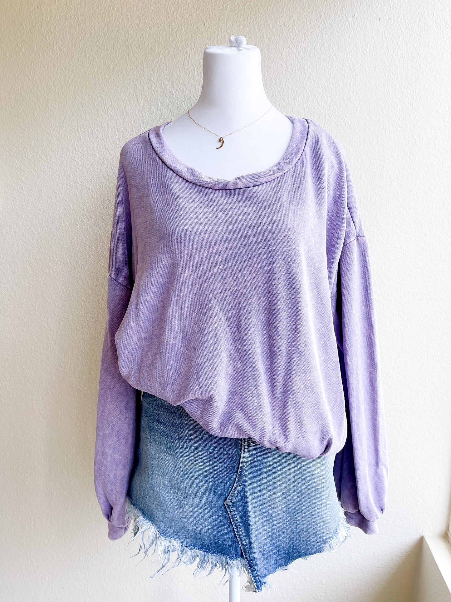 Yesterdays Mineral Washed Sweater - MEDIUM ONLY
