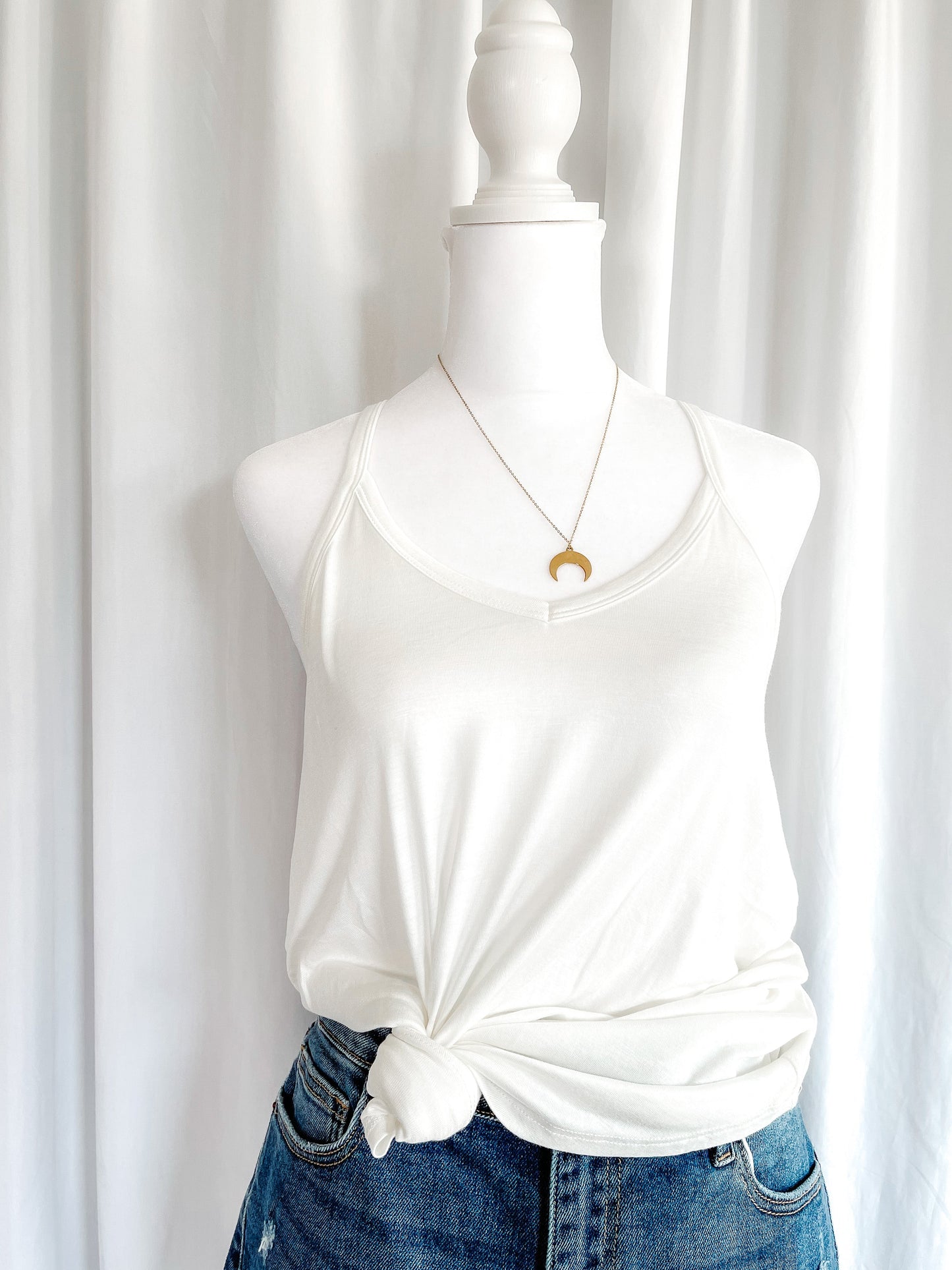 Waterfall Tank - White