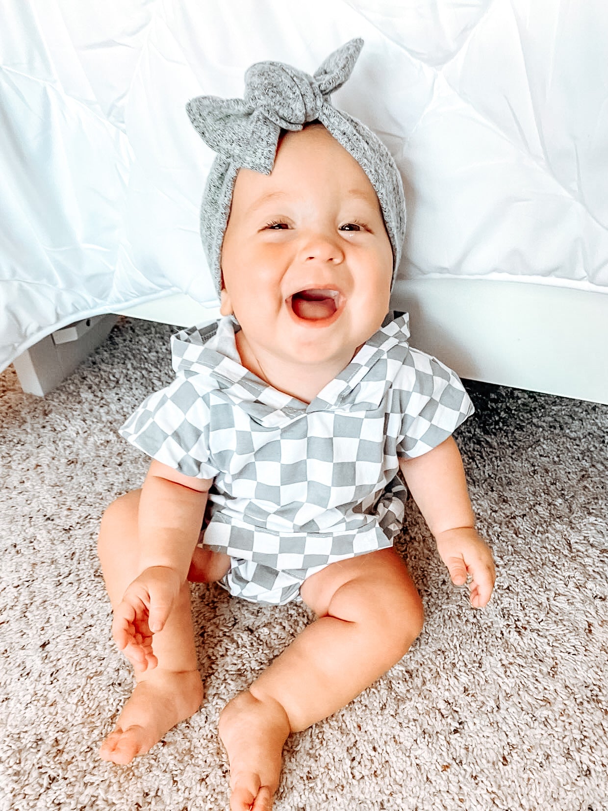 CHECK me out Romper - Grey