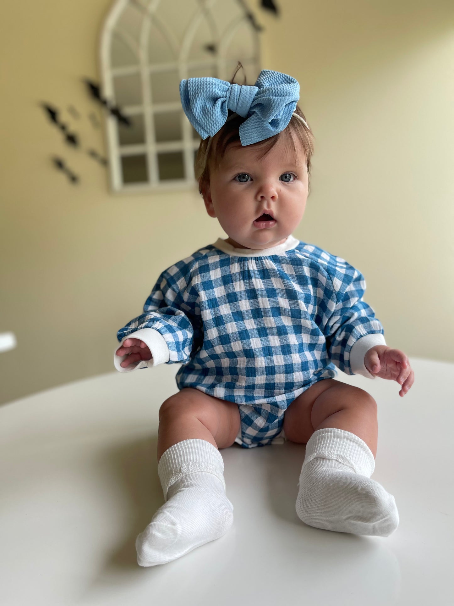 Autumn Checked Romper