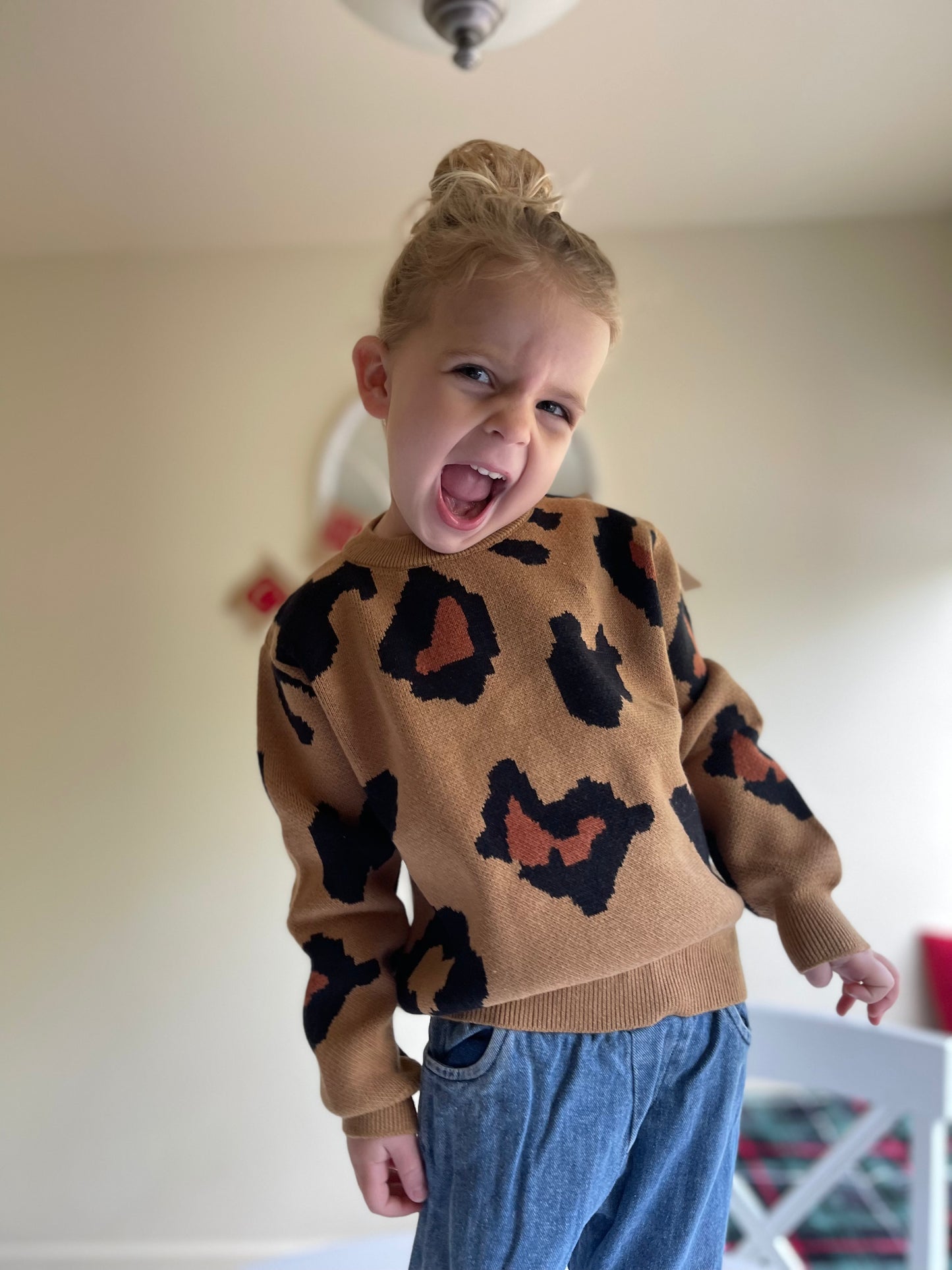 Wild Print Sweater