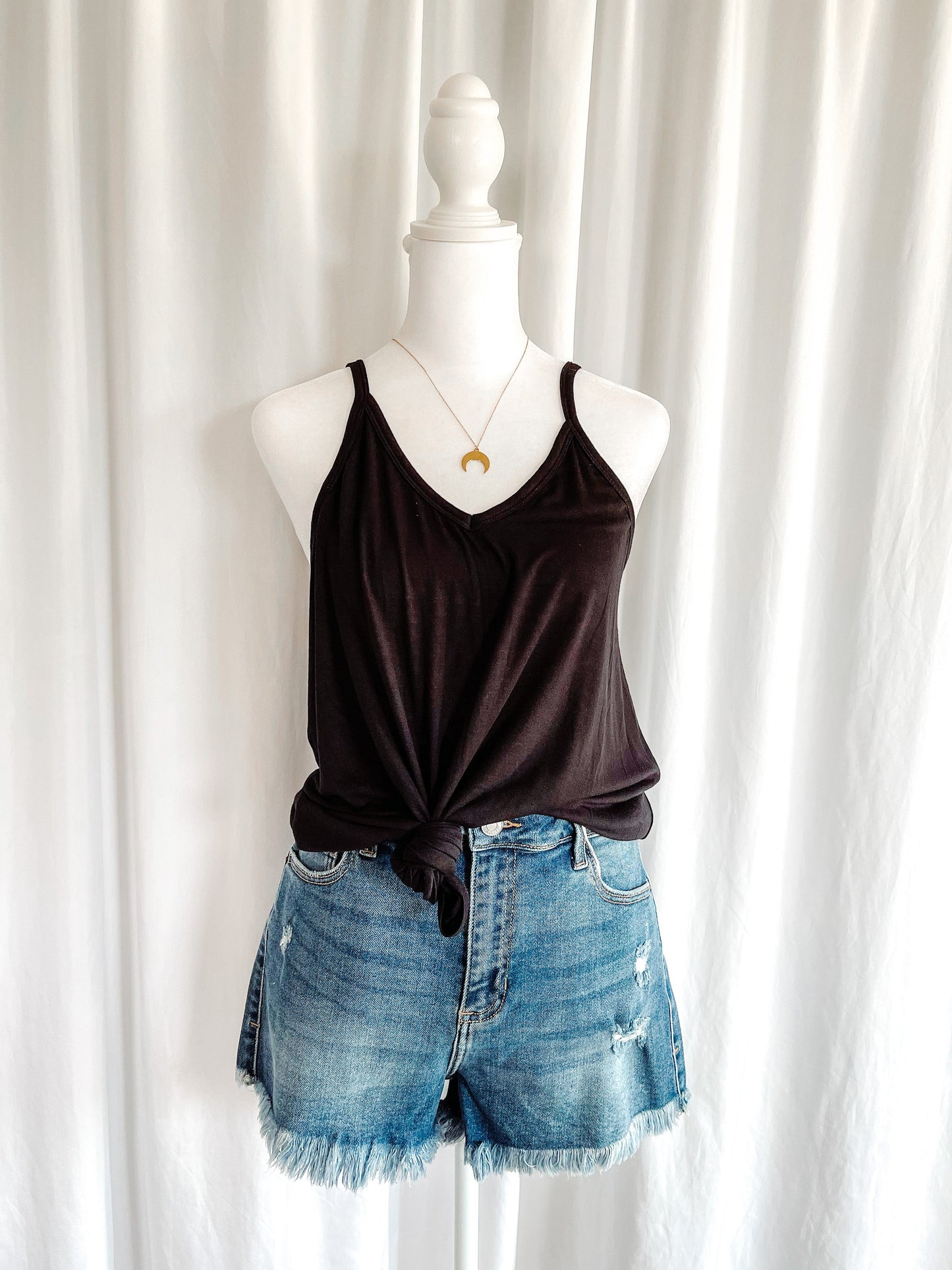 Waterfall Tank - Black