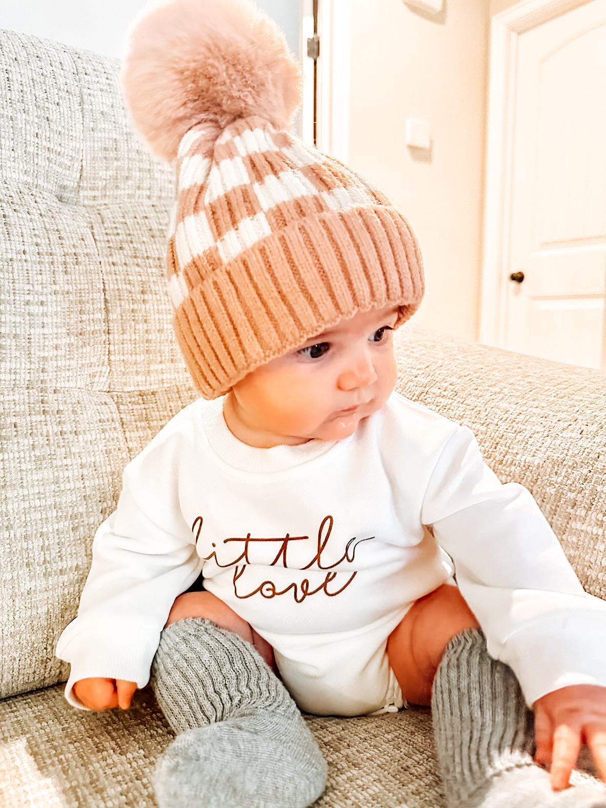 RESTOCK Checkered Pom Beanies - 5 Colors