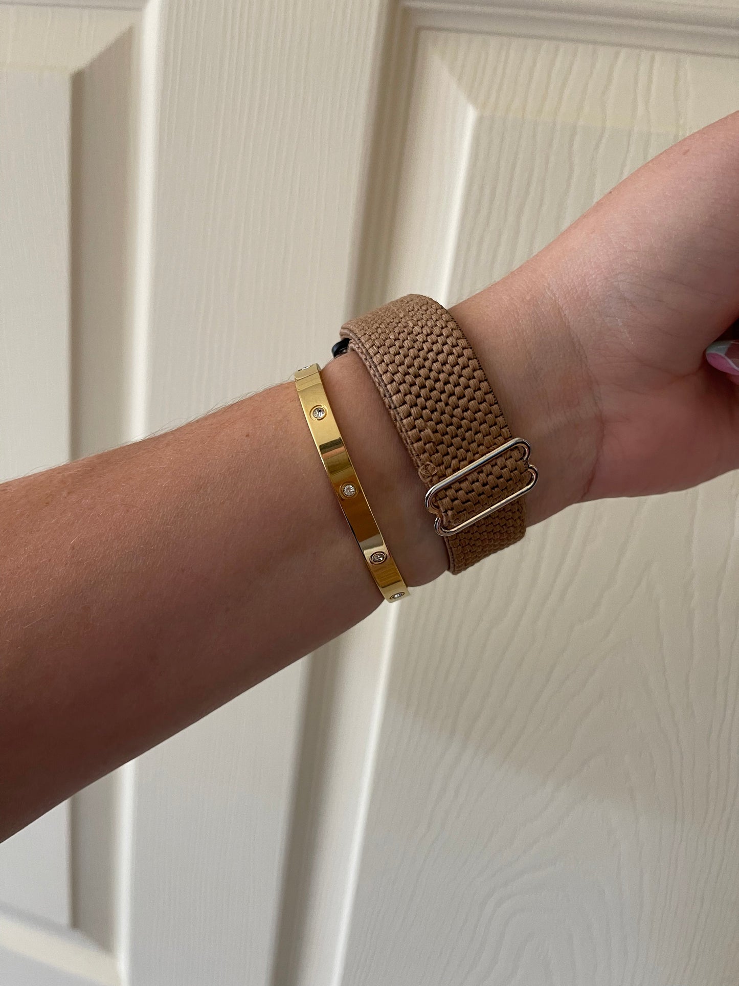 Golden Love Bangle Bracelet