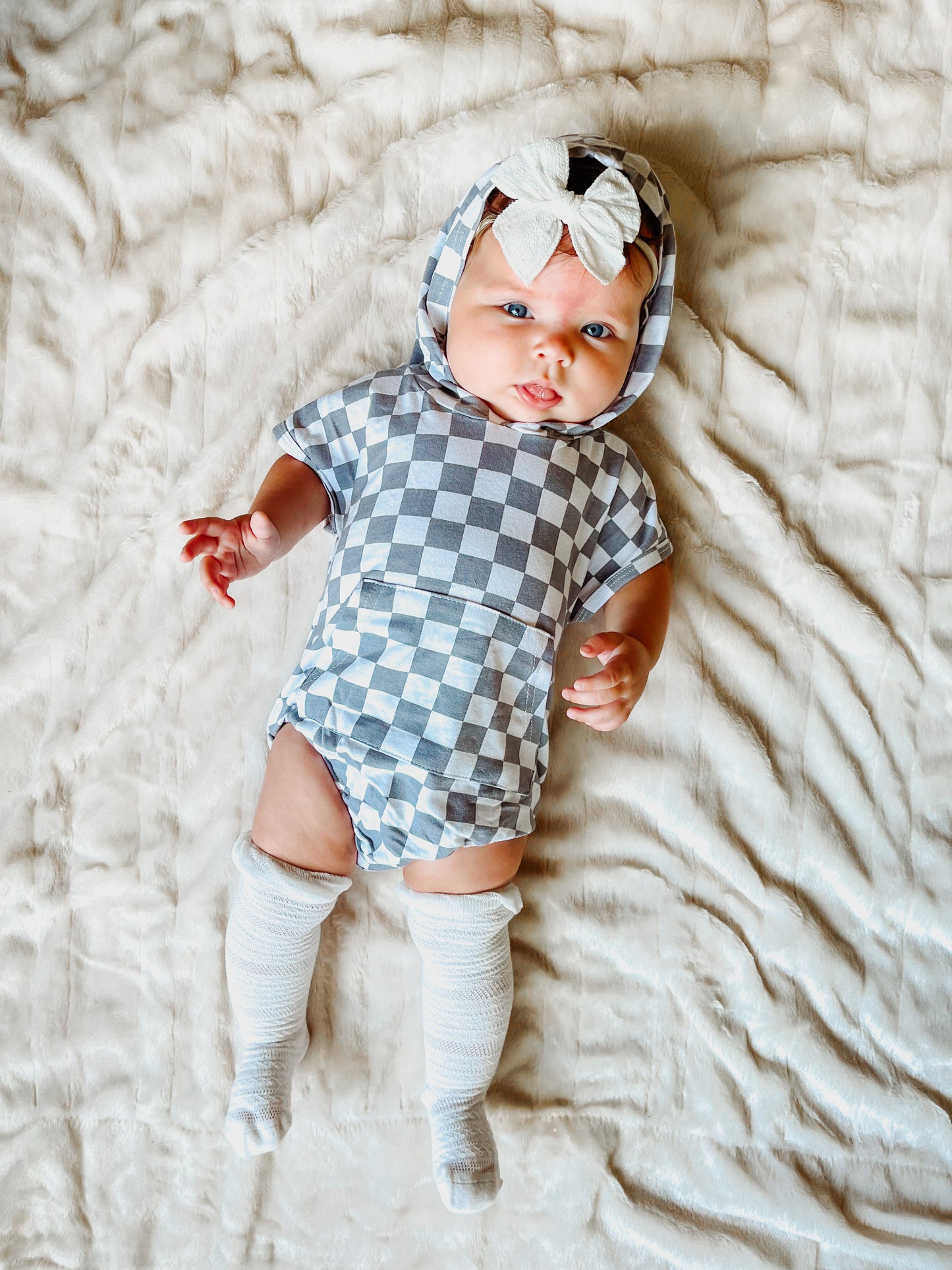 CHECK me out Romper - Grey