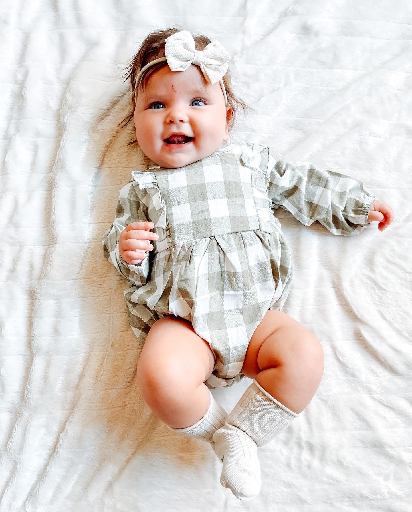 Garden Plaid Romper