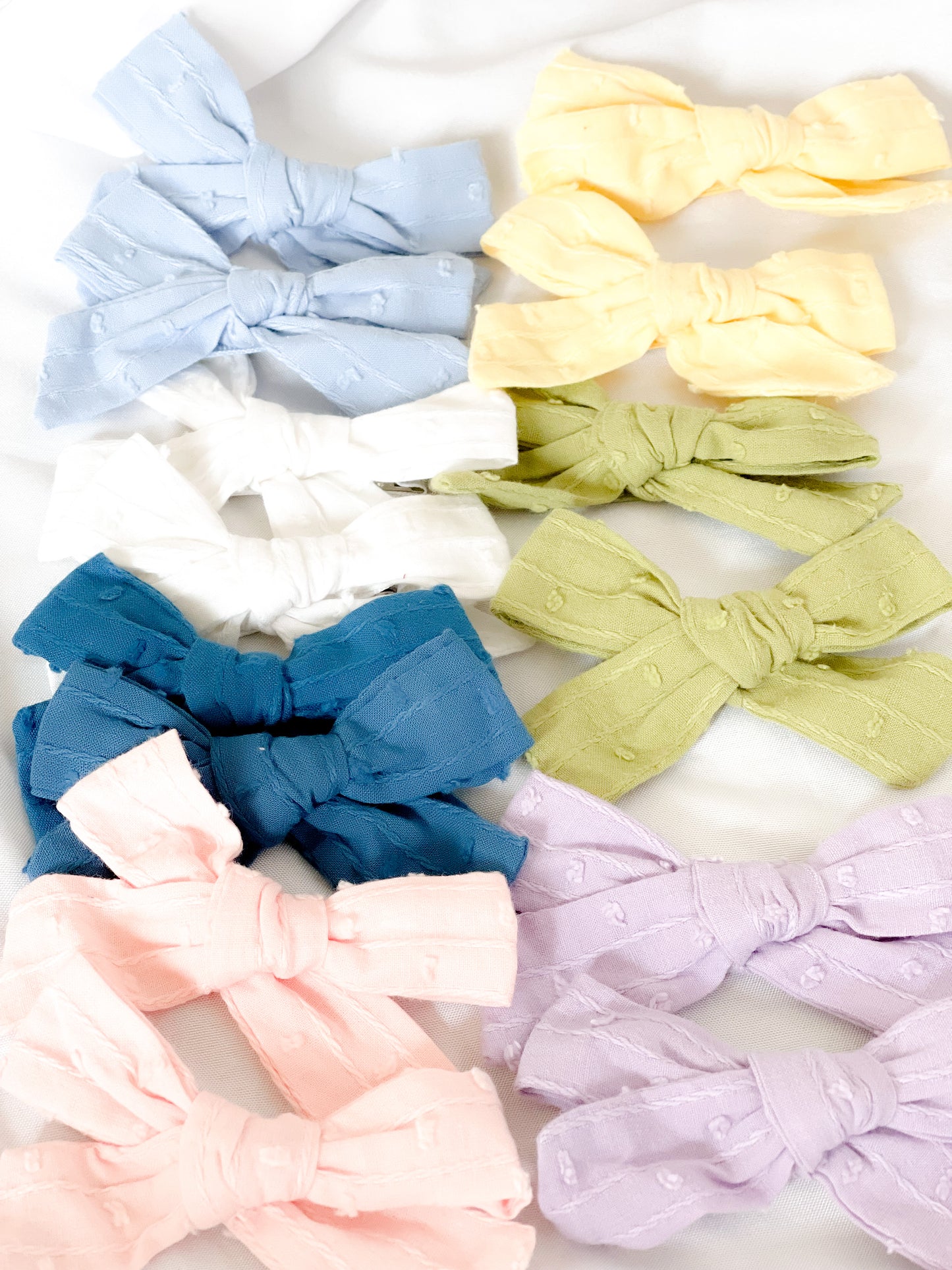 Textured Linen Piggy Sets - 7 Colors