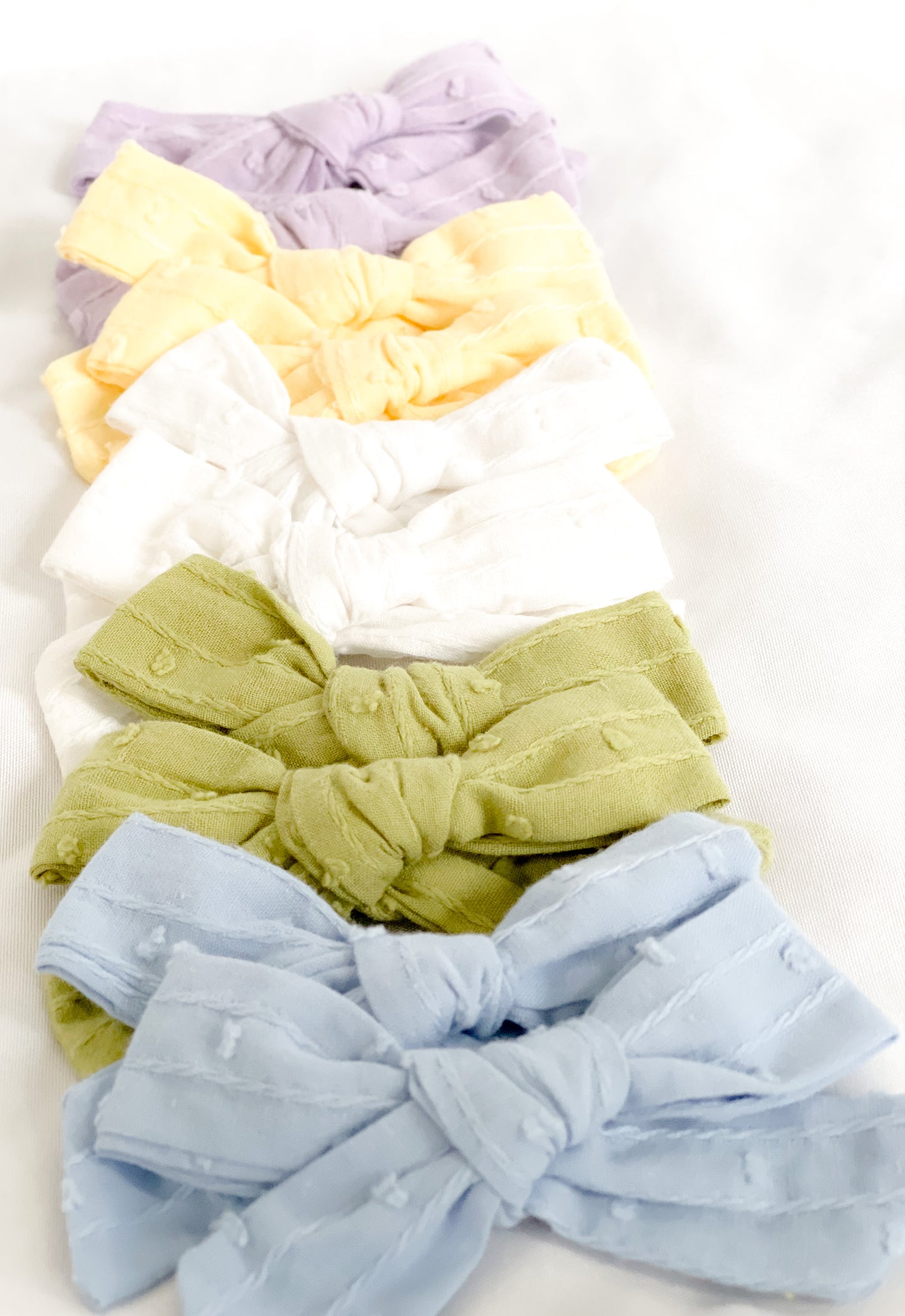 Textured Linen Piggy Sets - 7 Colors