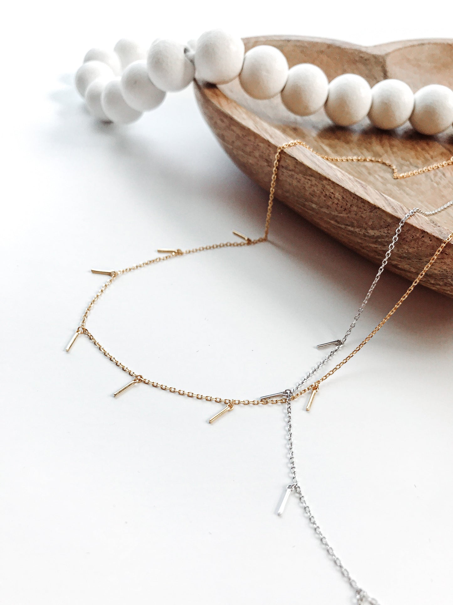 Tassel Drop Necklace - 2 Colors