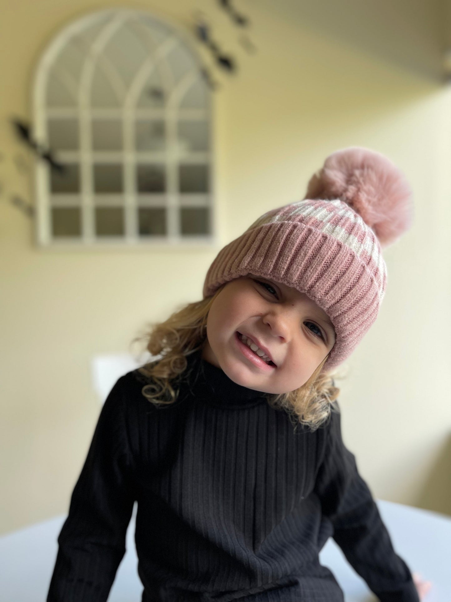 RESTOCK Checkered Pom Beanies - 5 Colors