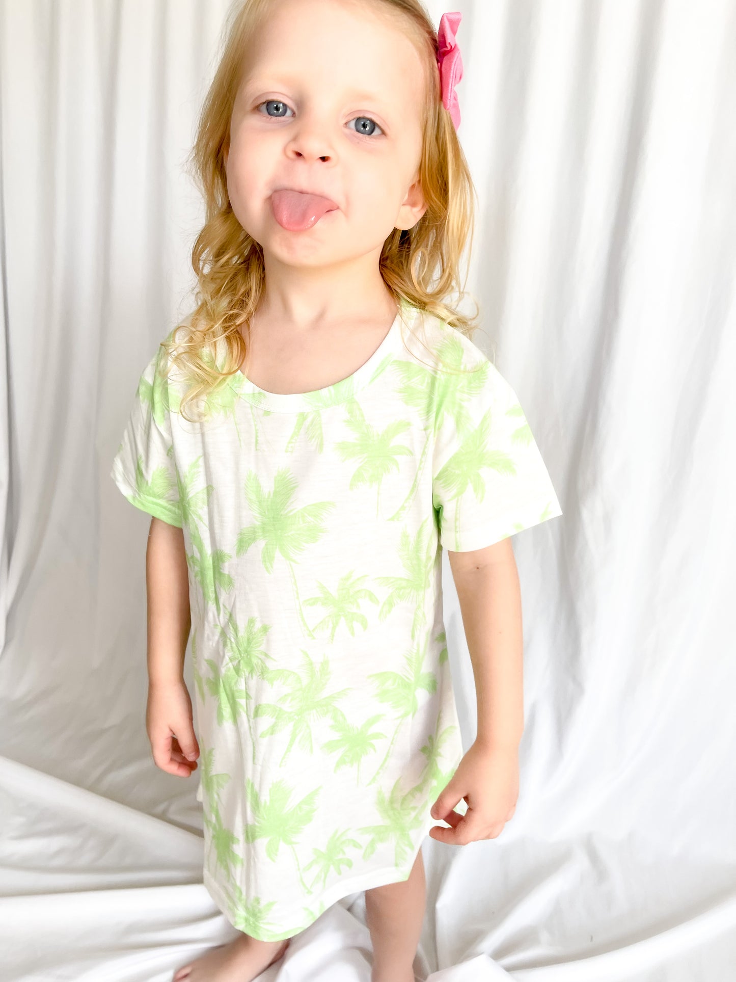 Neon Palm Dress