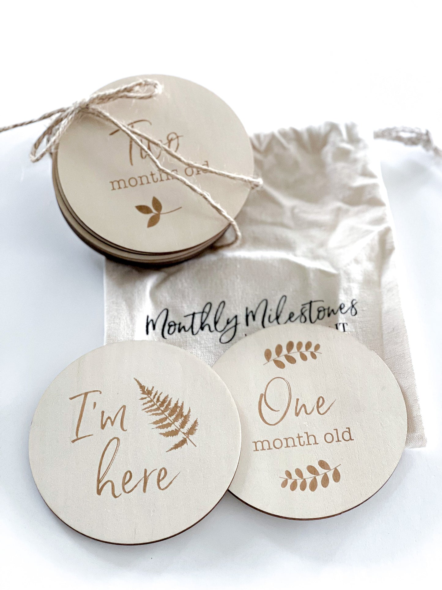 Milestone Disks - 12 Month Set + I’m Here!