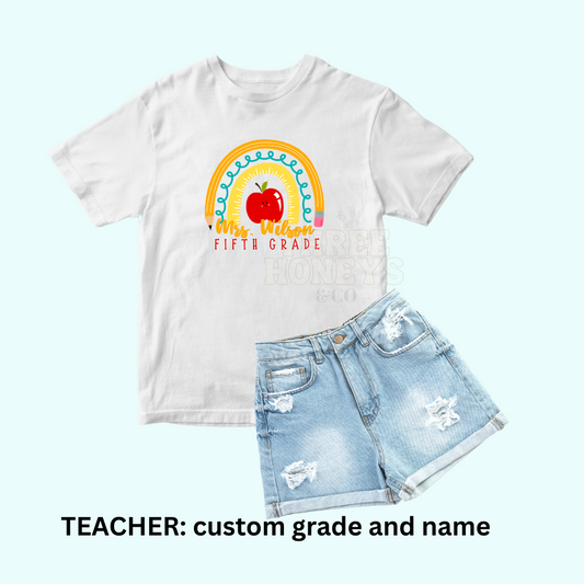 TEACHER - Rainbow (MADE TO ORDER!)