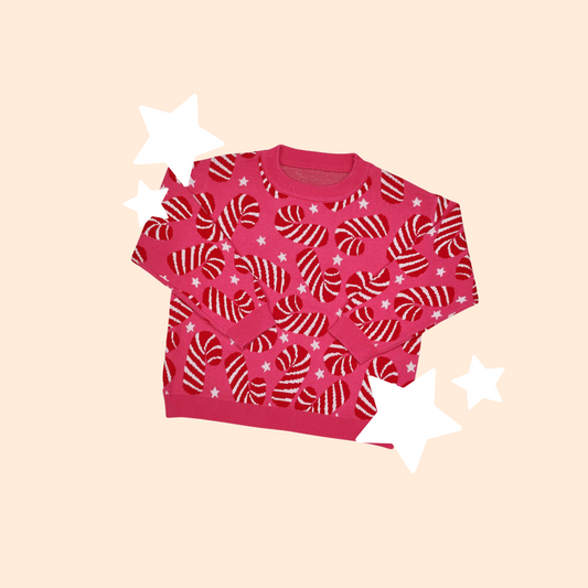 Holiday Candy Cane  Sweater - PRE ORDER