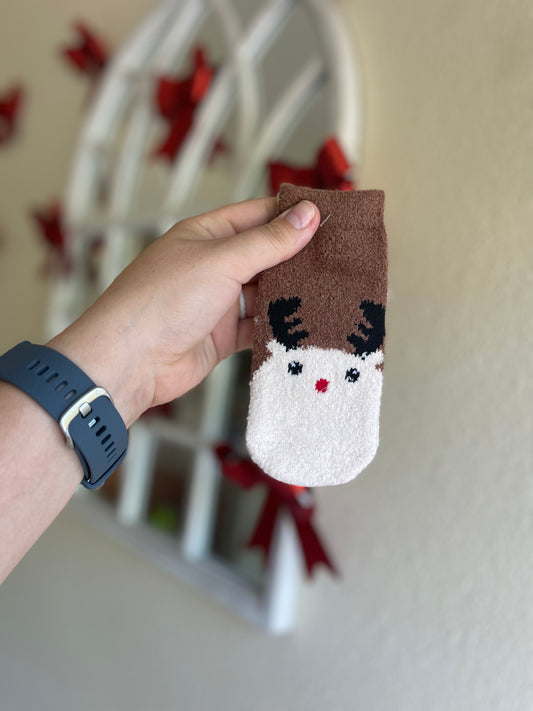 Kids Reindeer Socks - DOOR BUSTER