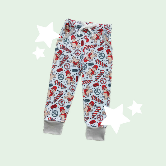 Gingerbread Man Holiday Pants - PRE ORDER