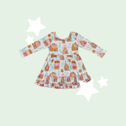 Gingerbread House Dress - PRE ORDER