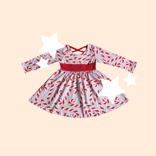 Candy Cane Dress - PRE ORDER