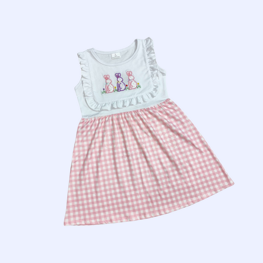 Embroidered Bunny Dress - PRE ORDER