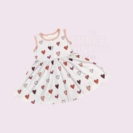 Neutral Heart Dress - PRE ORDER