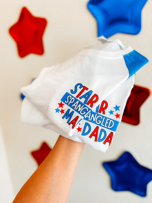 Star Spangled - MAMA / DADA - (MADE TO ORDER!)