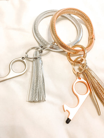 No Touch Key Rings - 4 Colors (SILVER ONLY)