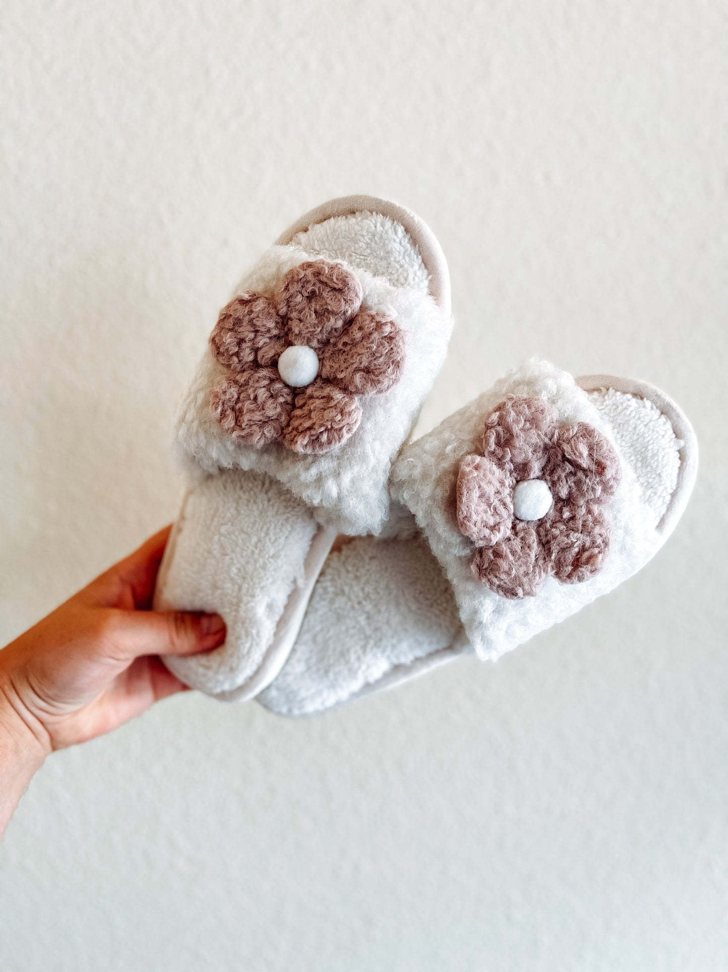Floral Slippers -LARGE ONLY
