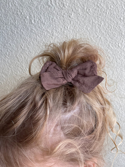 Embroidered Fall Bows Sets - 2 Colors