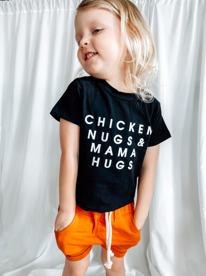 Chicken Nugs And Mama Hugs Toddler Mama Chicken Nuggets Women T