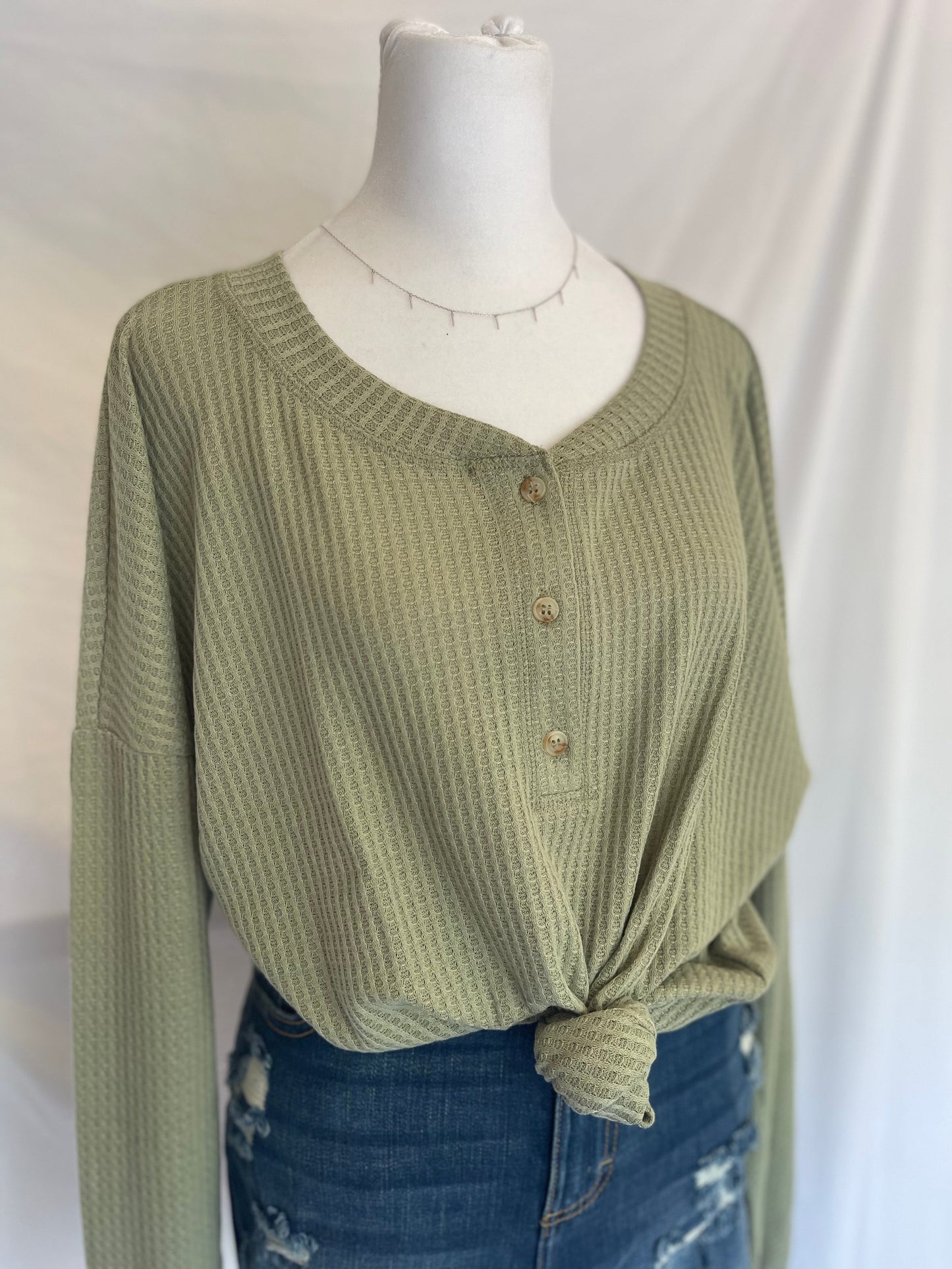 Run Away With Me Top - Olive