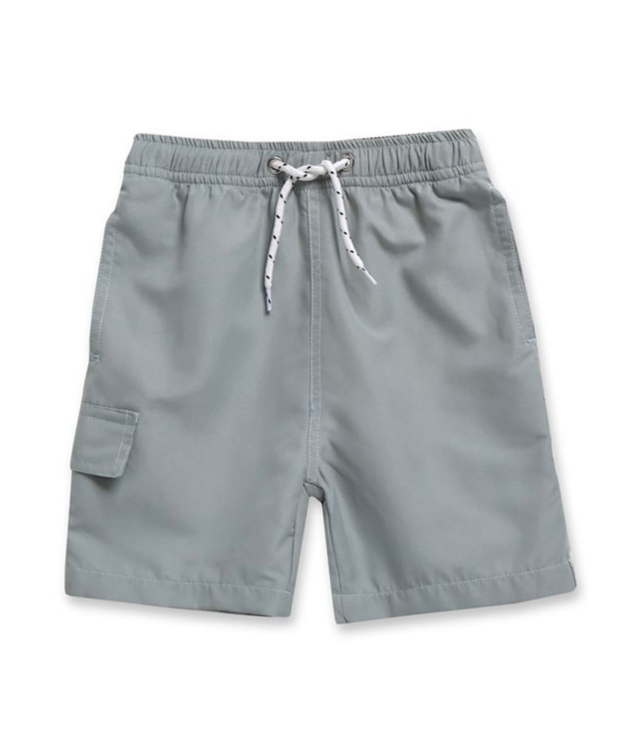 Grey Skies Swim Trunks