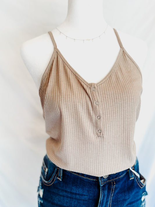 Perfect Summer Vibes Tank - Sand