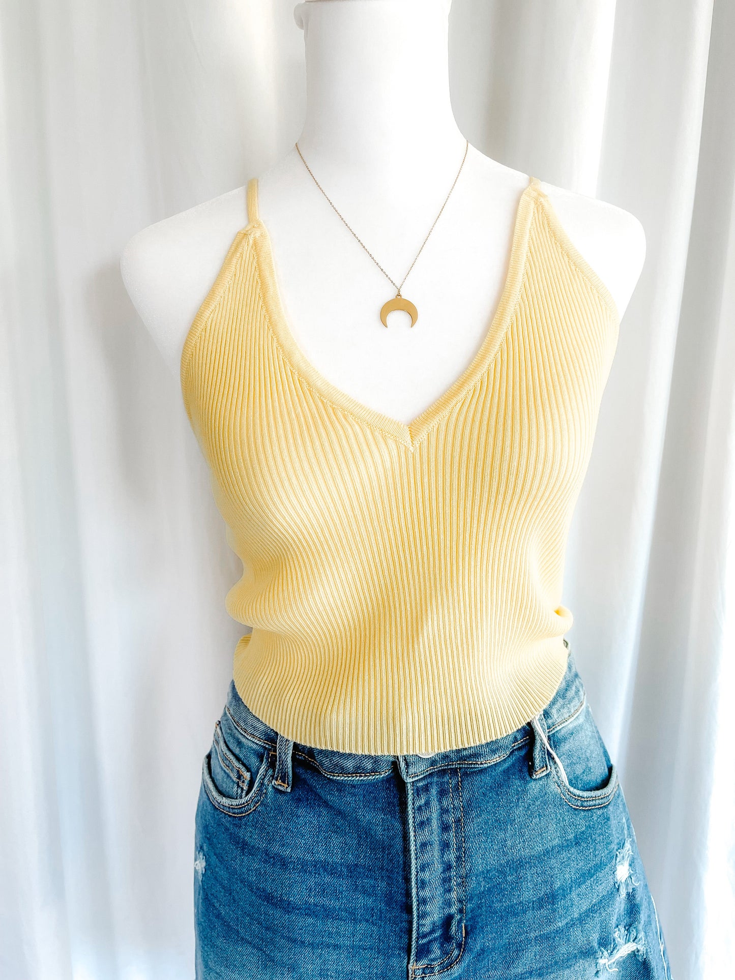 Small Town Girl Top - Yellow