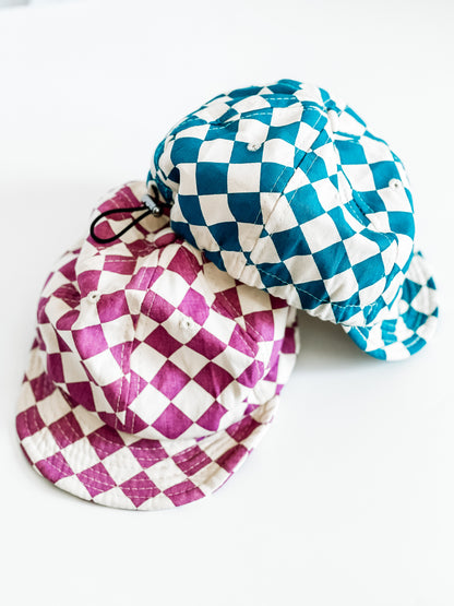 Retro Checker Hat - 2 Color