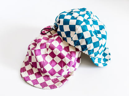 Retro Checker Hat - 2 Color
